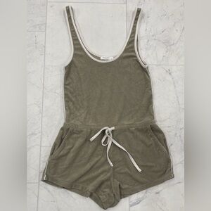 NWOT Rag & Bone | French Terry Romper In Moss